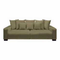 Bigsofa Matteo Olivgrün Holz Olivgrün 
