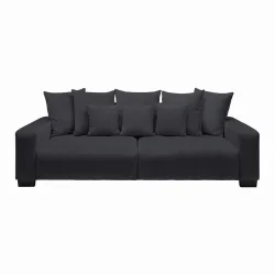 Bigsofa Matteo Schwarz Holz Schwarz 