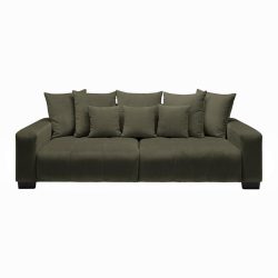Bigsofa Matteo Dunkelgrün Holz Dunkelgrün 