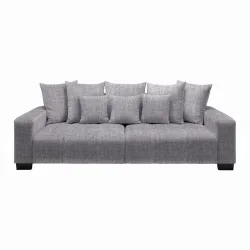 Bigsofa Matteo Silberfarben Holz Silberfarben 