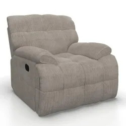 Relaxsessel Natalie Holz, Textil Grau 