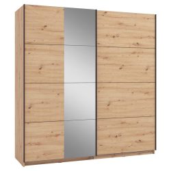 Schwebetürenschrank Gard 200 In Eiche Artisan 195/217/61 cm Eiche Artisan 