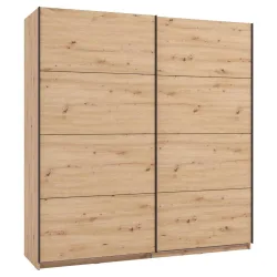 Schwebetürenschrank Gard 200 In Eiche Artisan 195/217/61 cm Eiche Artisan 