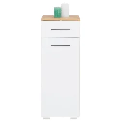 Unterschrank In Weiss/eichefarben 32,5/89/31,5 cm 