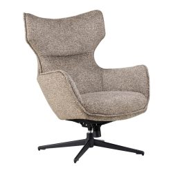 Sessel Flavio Graubraun Leinenoptik Graubraun 
