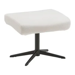 Hocker Como Ecru Ecru Metall, Textil 