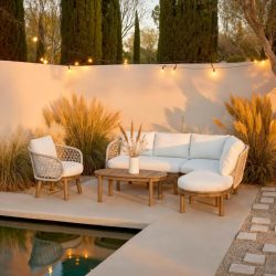 Gartenlounge Belaya 4-teilig 244/205 cm 