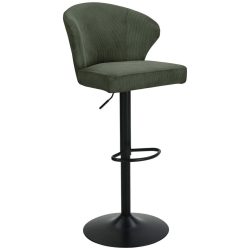 Barhocker Jana Grün Holz, Metall, Textil Grün 