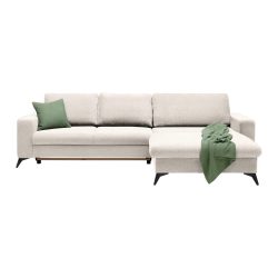 Ecksofa Sunny Ecru Ecru 