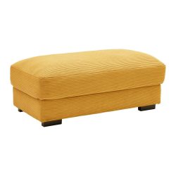 Hocker Pedro In Messingfarben Senfgelb Textil 