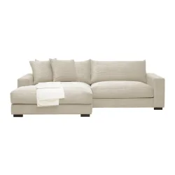 Wohnlandschaft Pedro-3s.rec In Creme Cord Creme 