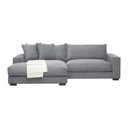 Wohnlandschaft Pedro-3s.rec In Grau Cord Grau 