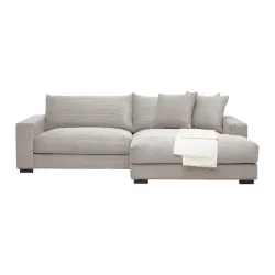Wohnlandschaft Pedro-3s.rec In Taupe Cord Taupe 