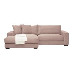 Wohnlandschaft Pedro-3s.rec In Rosa Cord Rosa 