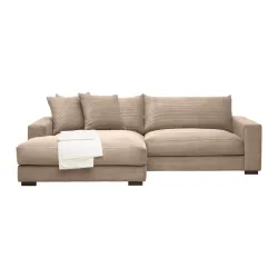 Wohnlandschaft Pedro-3s.rec In Braun Cord Karamell 