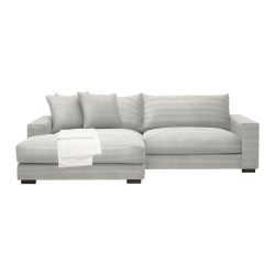 Ecksofa Pedro Beige Cord Beige 