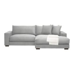 Ecksofa Pedro Hellgrau Hellgrau 