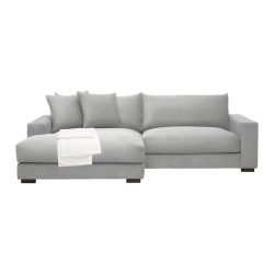 Ecksofa Pedro Hellgrau Hellgrau 