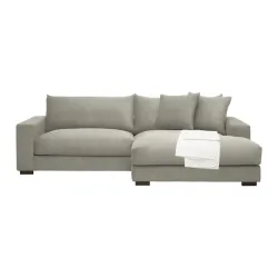 Ecksofa Pedro Taupe Taupe 