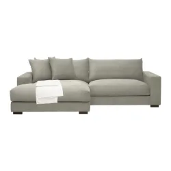 Ecksofa Pedro Taupe Taupe 