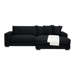 Ecksofa Pedro Schwarz Schwarz 