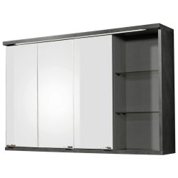 Spiegelschrank In Anthrazit/weiss 110/70/21 cm 