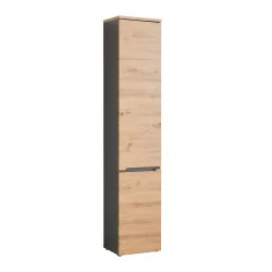Hochschrank Memphis Artisan Eiche/grau 40/195/31 cm 