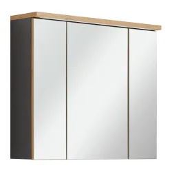 Spiegelschrank Memphis Grau 80/69/23 cm 