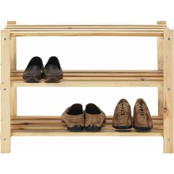 Schuhregal In Kieferfarben 75/55/30 cm 