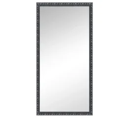 Wandspiegel In Schwarz/silberfarben , Schwarz, Silberfarben 