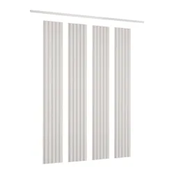 Wandpaneel Anna Kaschmir Inkl. Abschlussleiste, 4er Set 74,4/119/1,2 cm 