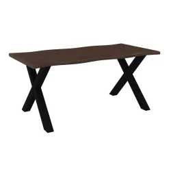 Esstisch Laurel Metall, Holzwerkstoff 