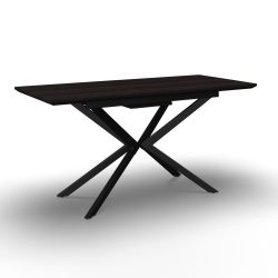 Ausziehtisch Aki Metall, Holzwerkstoff 140-180/80/76 cm 