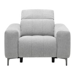 Sessel Alvaro Samt Grau 