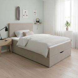 Boxbett Ace Ca. 120x200 Cm Beige Intgr. Topper 120/200 cm Beige 