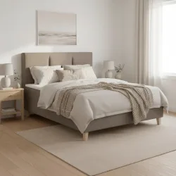 Boxbett Monza Ca. 140x200 Cm Braun Inkl. Topper 140/200 cm Braun 