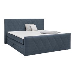 Boxspringbett Josie B Graublau Ca. 160x200cm 160/200 cm Graublau 
