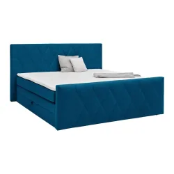 Boxspringbett Josie Petrol Ca. 160x200cm 160/200 cm Petrol 