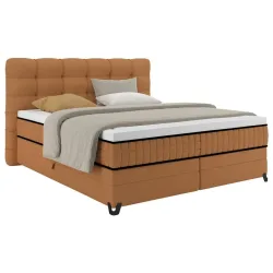Boxspringbett Carmen C Rostfarben Ca. 180x200cm 180/200 cm Rostfarben 