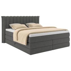 Boxspringbett Lina Anthrazit Ca. 180x200cm 180/200 cm Anthrazit 