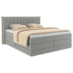 Boxspringbett Lina Grau Ca. 180x200cm 180/200 cm Grau 
