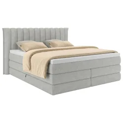 Boxspringbett Lina Hellgrau Ca. 200x200cm 200/200 cm Hellgrau 