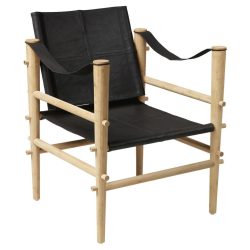 Sessel Noble 3155028 Echtleder Schwarz 
