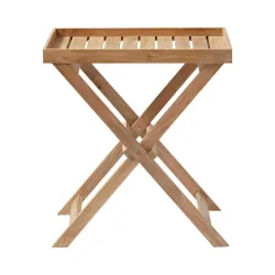 Tabletttisch Tray Table Holz 60/40/65 cm 