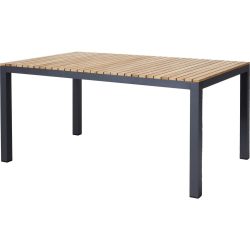 Gartentisch Mood Extreme 167,5/100/74 cm Holz Anthrazit, Teakfarben rechteckig 