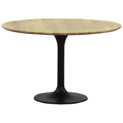 Esstisch Hagen Schwarz/akaziefarben Holz, Metall 120/76 cm 