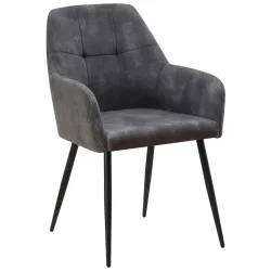 Armlehnstuhl Maja Grau  Cord, Velours 