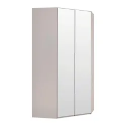 Eckkleiderschrank New York Grau/sahara Grau, Sahara 