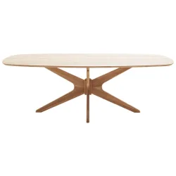 Esstisch Jefferson Wildeiche Echtholz Holz 180/75/90 cm 