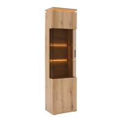 Vitrine Alameda Eichefarben 55/208/38 cm , 